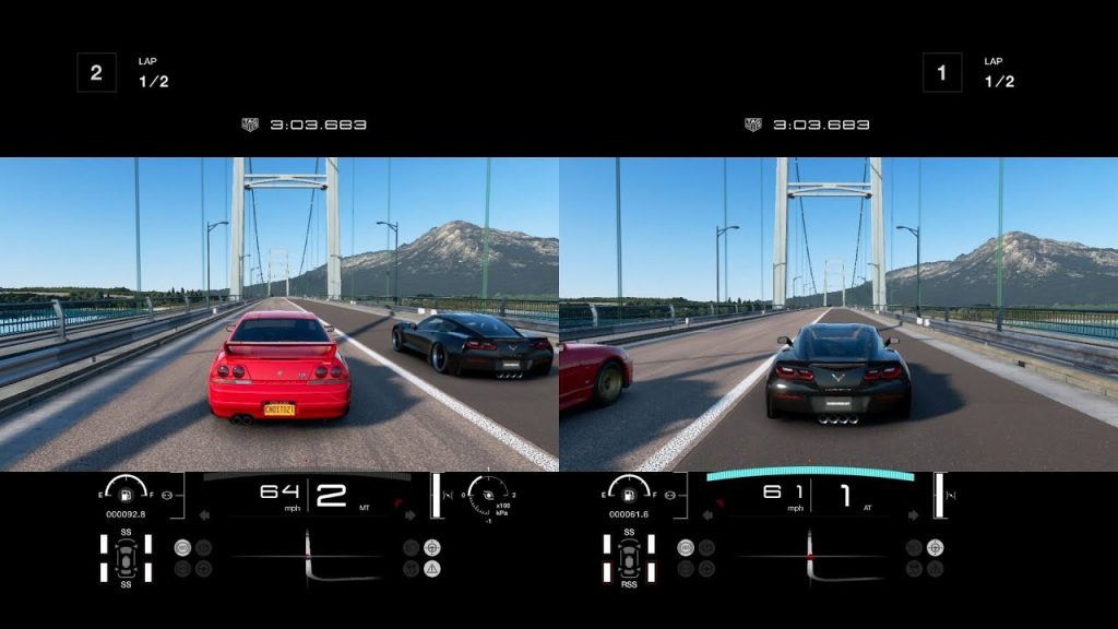 Gran Turismo 7 split screen